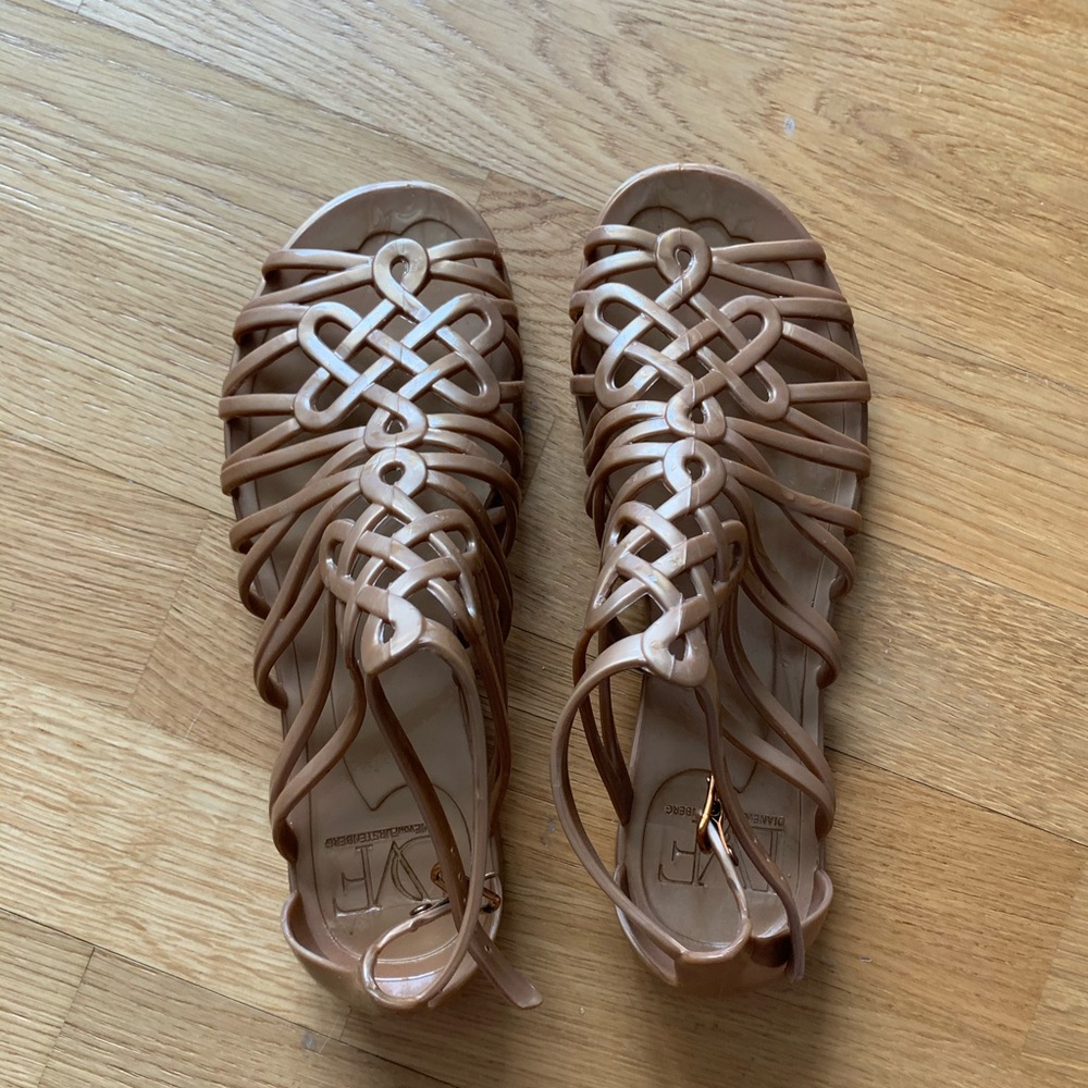 DVF gelly sandals